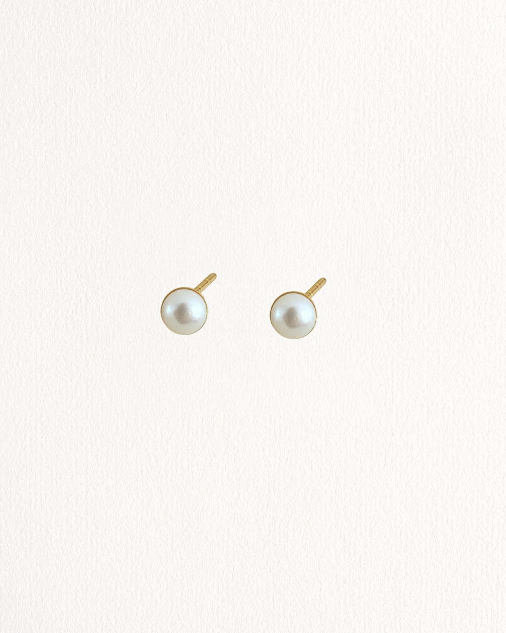 Cameron 18K Gold Plated Pearl Studs